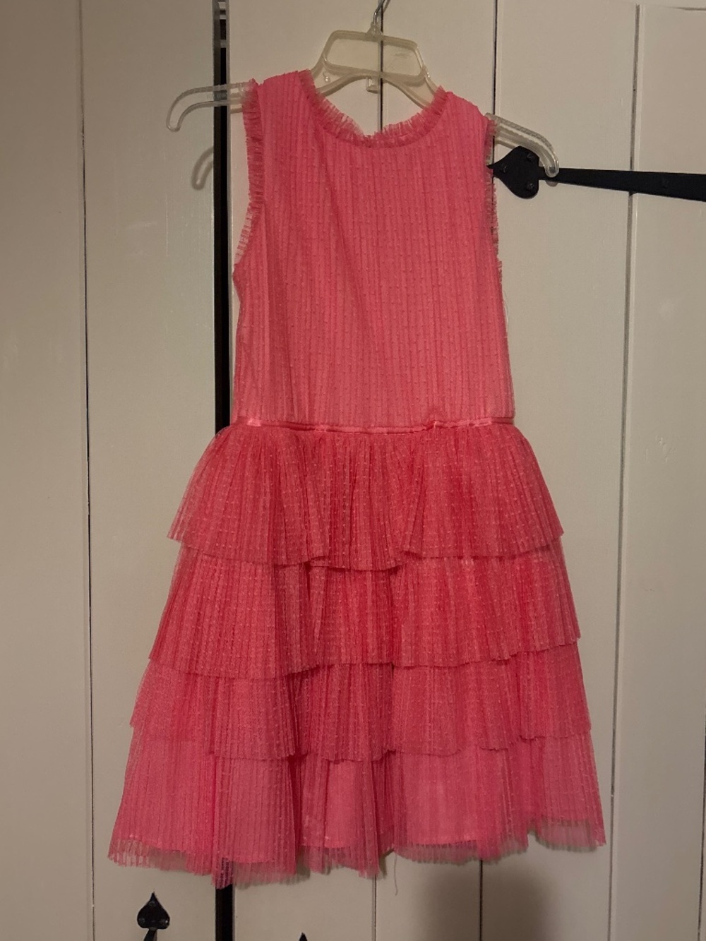 Girls bright pink dress